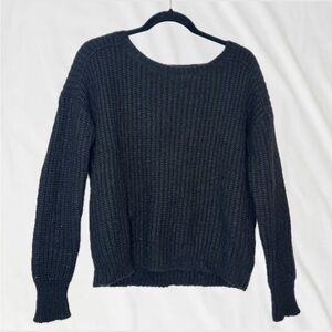 Express - Open Back Knit Sweater